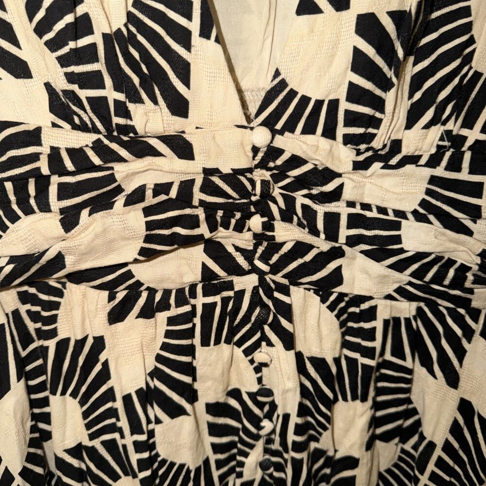 Anthropologie Beige and Black Geometric Maxi Dress - Picture 6 of 10